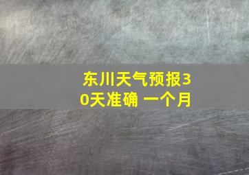 东川天气预报30天准确 一个月